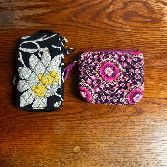 Vera Bradley Quilted Cotton Accessory Lot Wristlets Phone Case Coin Purse 4pc - Picture 2 of 3